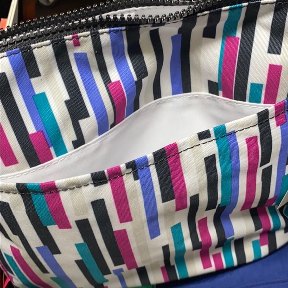 🆕Kipling Sebastian Crossbody, Urban Stripe🟪🟦 - Picture 12 of 14